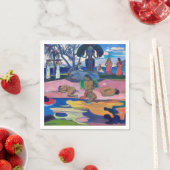 パウル・ゴーギャン – 神の日/マハナのアトゥア スタンダードカクテルナプキン (インサイチュ)