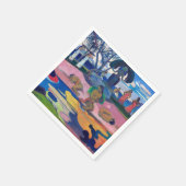 パウル・ゴーギャン – 神の日/マハナのアトゥア スタンダードカクテルナプキン (角)