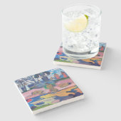 パウル・ゴーギャン – 神の日/マハナのアトゥア ストーンコースター (横)