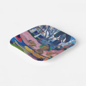 パウル・ゴーギャン – 神の日/マハナのアトゥア ペーパープレート (傾斜あり)