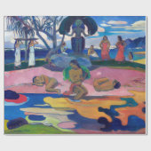 パウル・ゴーギャン – 神の日/マハナのアトゥア ラッピングペーパー (フラット)