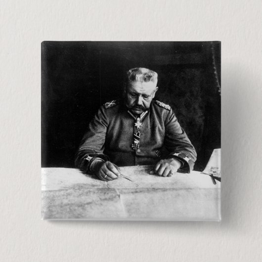 パウル・フォン・ヒンデンブルク1914年元帥 缶バッジ (正面)