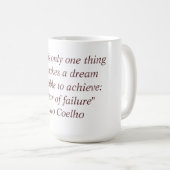 パウロ・コエーリョの引用文のマグ コーヒーマグカップ (正面右)
