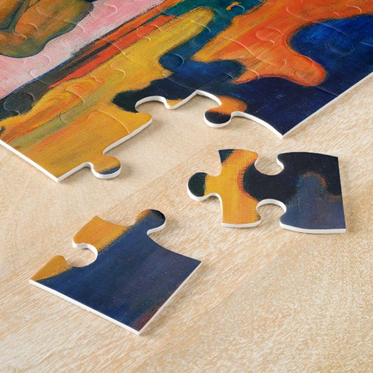 パウロ・ゴーギャンの神の日（マハナのアトゥア） ジグソーパズル (側面)