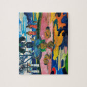 パウロ・ゴーギャンの神の日(マハナのアトゥア) ジグソーパズル (縦)