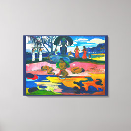 パウロ・ゴーギャンの神の日（マハナの花） キャンバスプリント