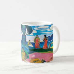 パウロ・ゴーギャン神の日（マハナの花）芸術 コーヒーマグカップ