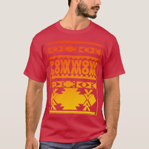 パウワウ先住民アメリカンパターンデザイン Tシャツ