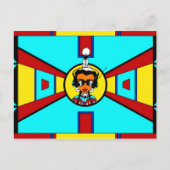 パウワガール – ベアドワークデザイン ポストカード (正面)