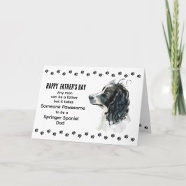 パウ最高のソメスリンガースパニエル犬ドッグパパ父の日 シーズンカード