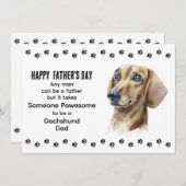 パウ最高のソメダシュント犬パパ父の日 シーズンカード (正面/裏面)