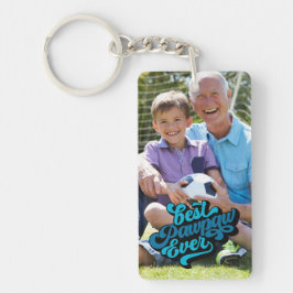 パウ最高のパー |グランドパ写真 キーホルダー