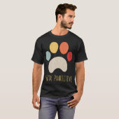 パウ考えスヴィンテージ子犬の足 Tシャツ (正面フル)