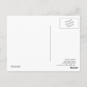 パエオニア・ラクチフローラと大西洋カナリア(北斎) ポストカード (裏面)