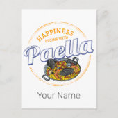 パエラスナックヴィンテージスペインパエラパンサミナリー シーズンポストカード (正面)