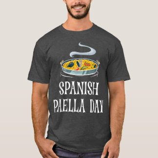 パエラスペインのデイナショナル料理伝統セレブ Tシャツ