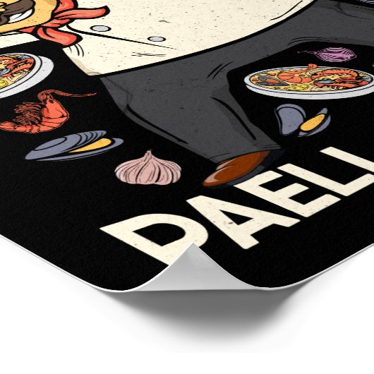 パエララバーメンシェフスペインのフードパスペインのエラ ポスター (角)