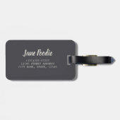 パエリアはシェフのグリルギフトで調理される ラゲッジタグ (裏面横)