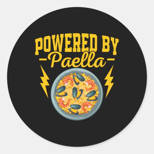 パエリエスパナの米料理で動く ラウンドシール (正面)