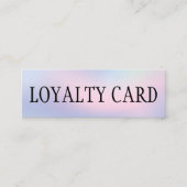 パエレガントスカラフルテルはっきりしたサロン ロイヤリティカード (正面)