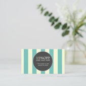 パエレガントステルストライプ美しいクーポン 割引カード (スタンド正面)