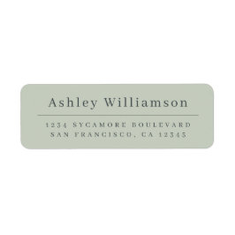 パエレガントステルミニマルグリーン差出人住所 ラベル