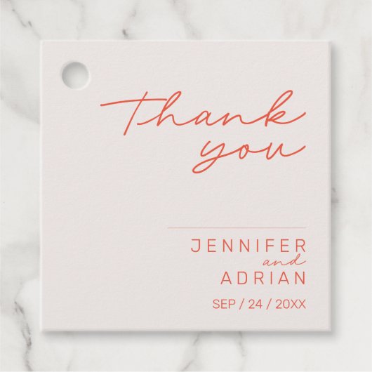 パエレガントステルミニマルサンキュー結婚ズ フェイバータグ (正面)