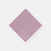 パエレガントステルミニマルパープル結婚ズモダンナプキ スタンダードカクテルナプキン (角)