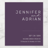 パエレガントステルミニマルホワイトと赤ワインラベル ワインラベル (シングルラベル)