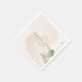 パエレガントステル水色 スタンダードカクテルナプキン (角)