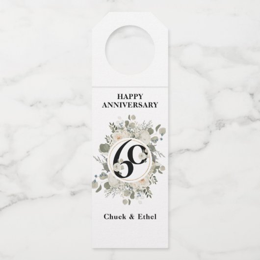 パエレガントステル60周年記念 ボトルネックタグ (正面)