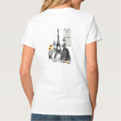 パエレガントリ女子動物愛好家Tシャツ Tシャツ (裏面)