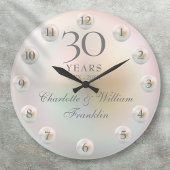 パエレガントール30結婚周年記念 ラージ壁時計