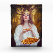 パオチンの多いプレートを持つ女神 フォトブロック (正面)