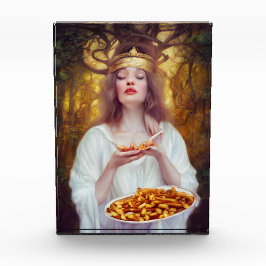 パオチンの多いプレートを持つ女神 フォトブロック