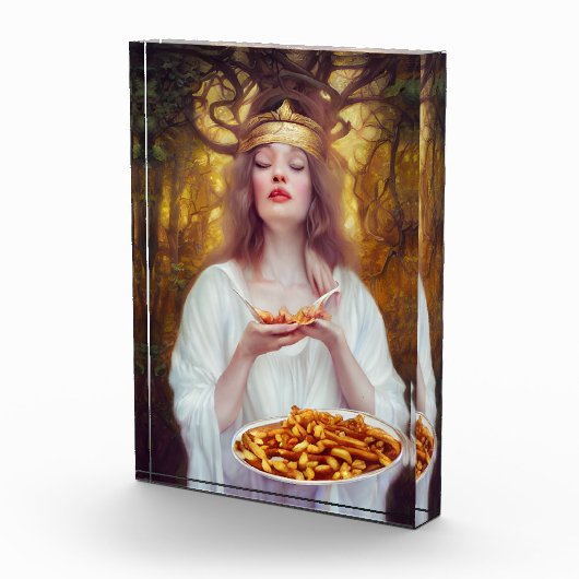 パオチンの多いプレートを持つ女神 フォトブロック (右)