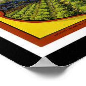 パオニアアプリコッツラベルアート ポスター (角)