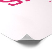 パオニー ブーケ ブライダル シャワー ポスター (角)