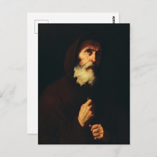 パオラの聖フランシス ポストカード (正面/裏面)