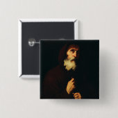 パオラの聖フランシス 缶バッジ (正面&裏面)