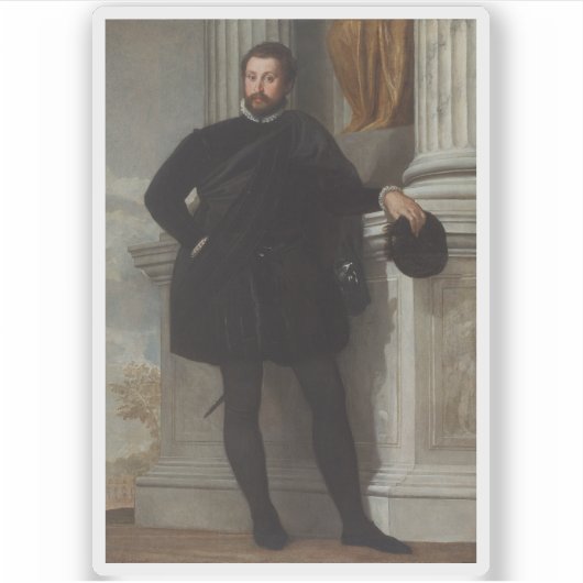 パオロヴェロネーゼ（パオロカリアリ） – 男のポートレート シール (正面)