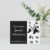 パカスタマイズンダベアーチルドレンパーティの招待状 インビテーションポストカード (スタンド正面)