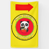 パカスタマイズンダベアーヌードルレ中国のストラン 横断幕 (縦)