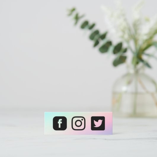 パカスタムステルインスタグラムFacebook Twitter スキニー名刺 (スタンド正面)