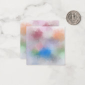 パカスタムステルカラー抽象芸術空白のテンプレート ノートカード (正面/裏面インサイチュ)