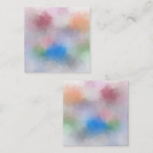 パカスタムステルカラー抽象芸術空白のテンプレート ノートカード (正面/裏面)