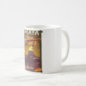 パカヤ火山グアテマラ旅行ポスター コーヒーマグカップ (正面右)