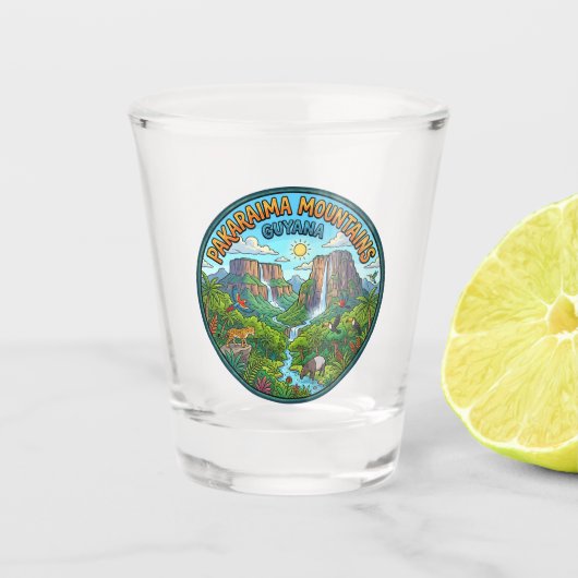 パカライマ山脈 ガイアナ ショットグラス (正面)