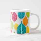 パカラフルステル離れ抽象芸術ミニマルマグ ジャンボコーヒーマグカップ (右)