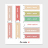 パカラフルステル10 pcメリー & Bright シール (シート)